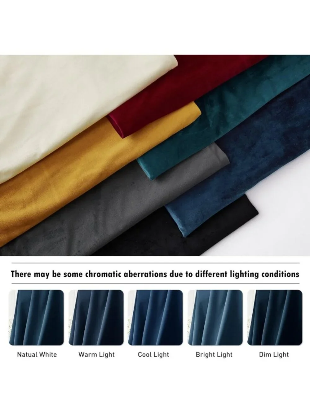 Luxury Navy Blue Velvet Blackout Curtains 96